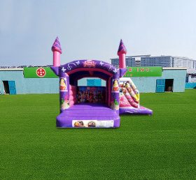T2-4616 Disney Princess Inflatable Castle and Slide