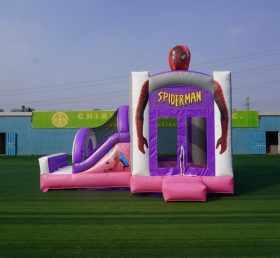 T2-6009 Spider-Man Inflatable Castle dengan Slide