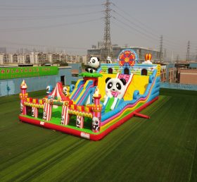 T6-803B Magic Panda Circus Tema Inflatable Castle Playground