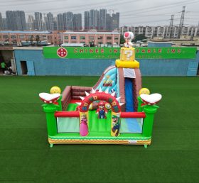 T2-4103B Kastil Inflatable Super Mario dengan Slide