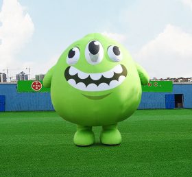 S4-591 Iklan desain khusus pakaian tiup Monster hijau dekorasi acara maskot