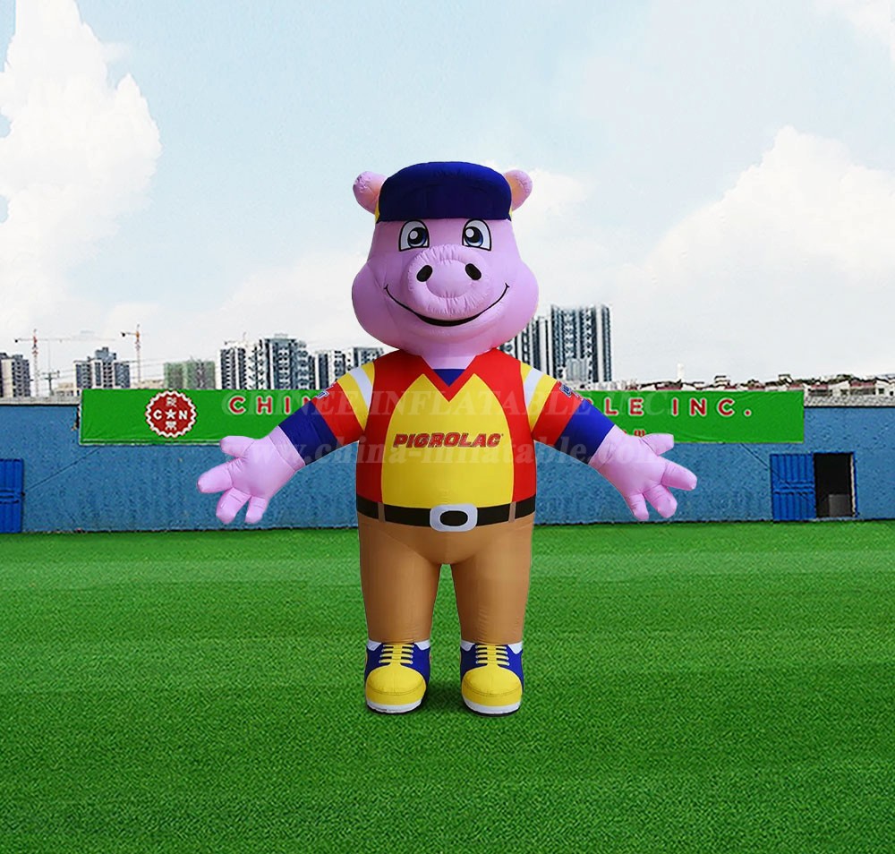 S4-607 Inflatable Animal Cute Pig Cartoon Character Outdoor Decoration